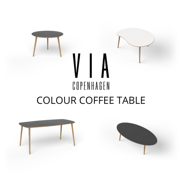 VIA COPENHAGEN COLOUR Coffee table i mange størrelser og opbygninger